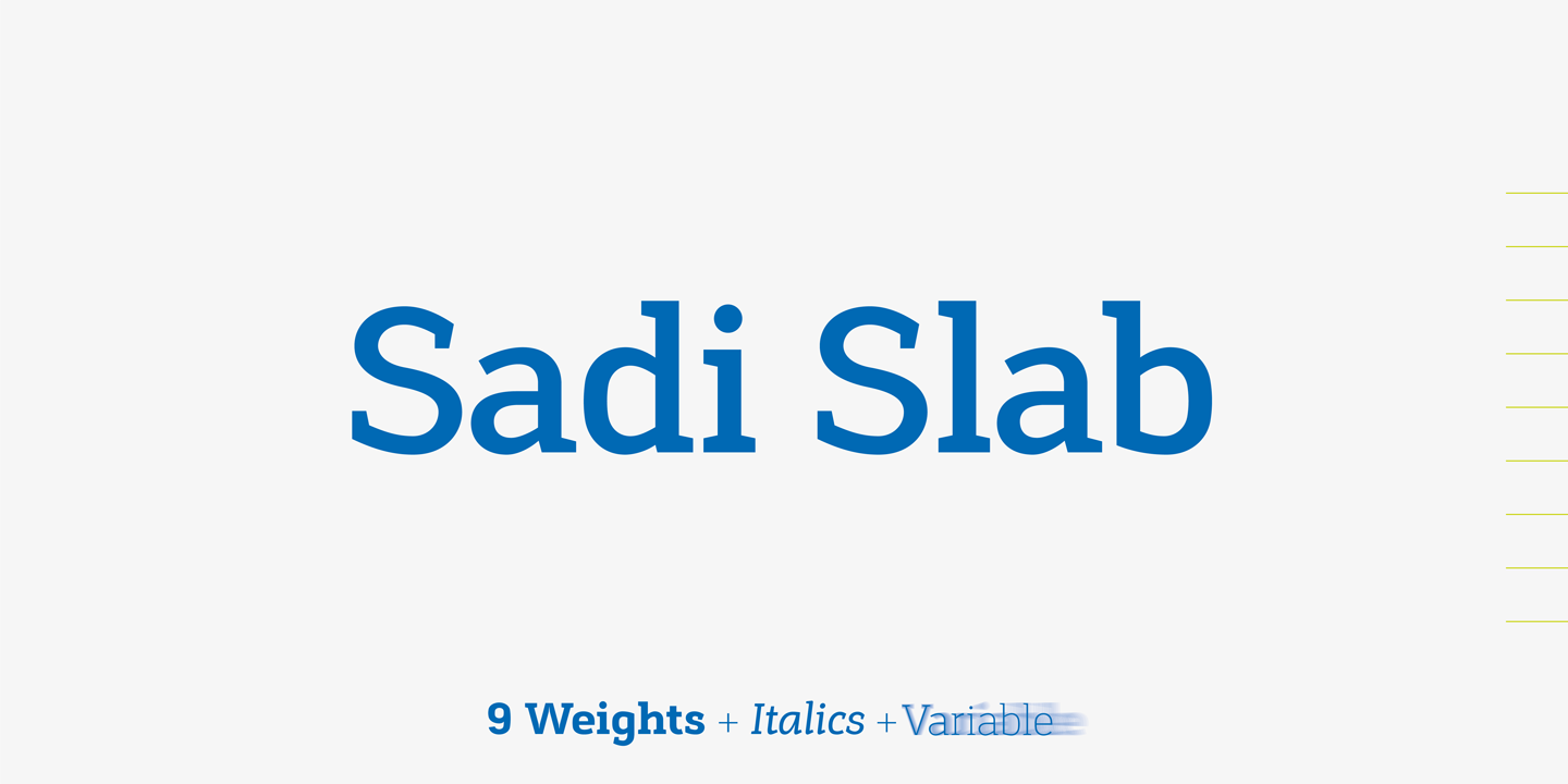 Sadi Slab Font